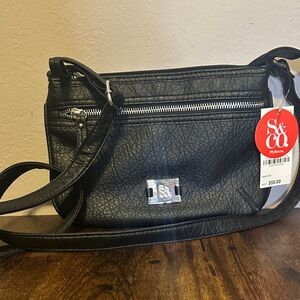 Style & Co. Textured Black Shoulder Bag